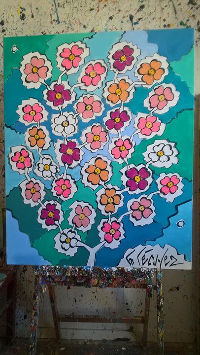 peinture fleurs bruno lecuyer artiste peintre breton