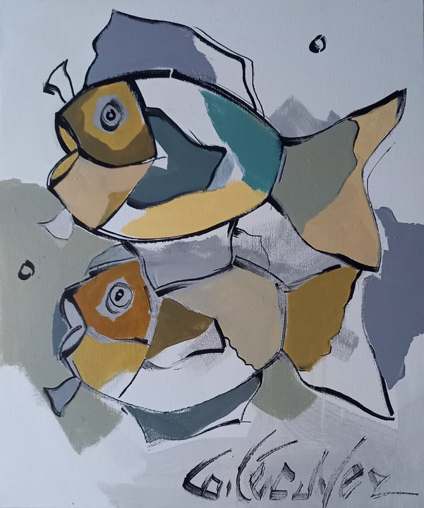 peintre breton marine bretagne poissons