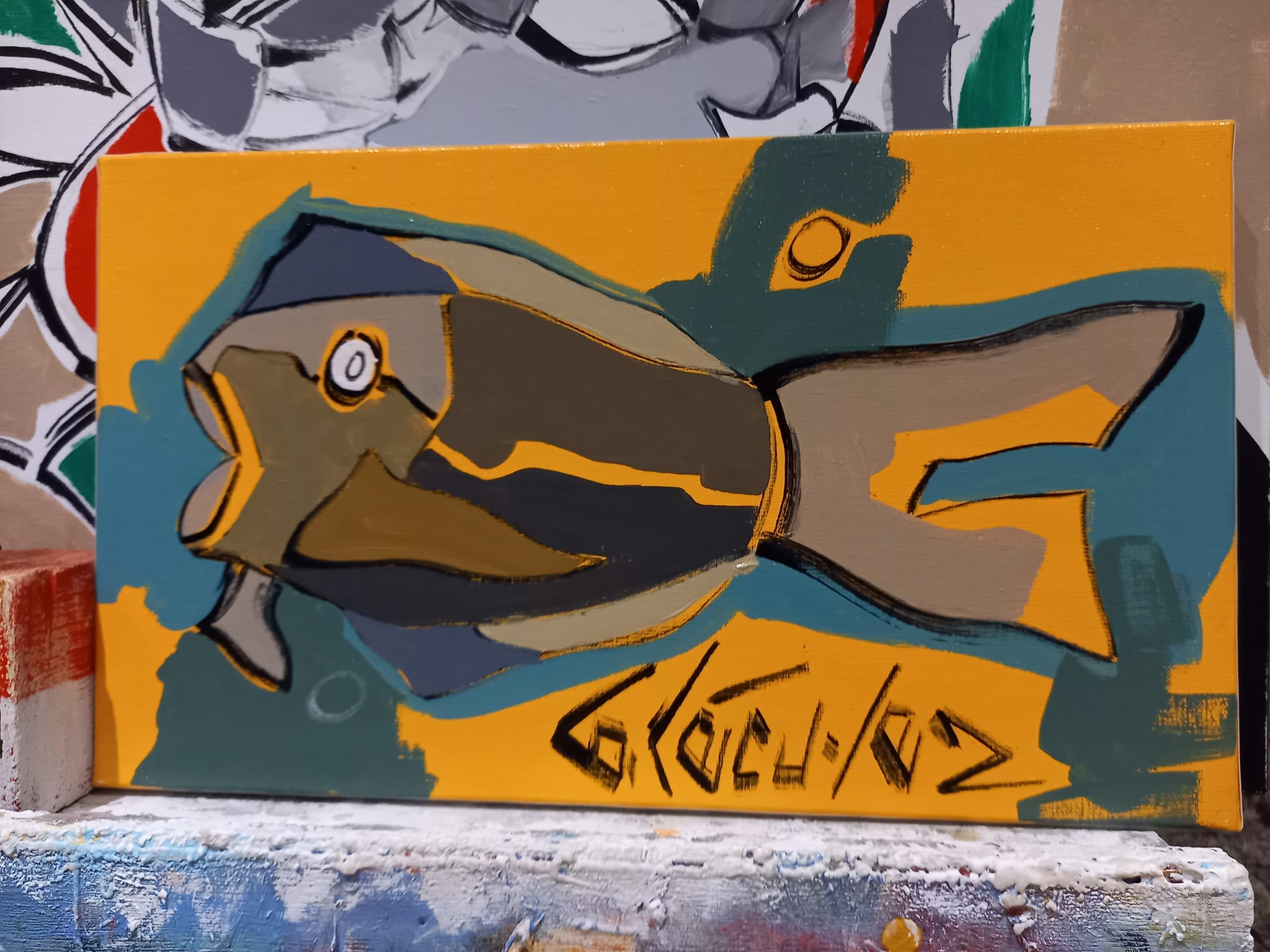  peinture bretonne poisson bretagne atelier art