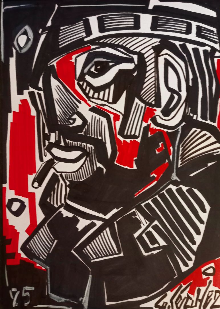 portrait marin dessin peinture bretagne marine 