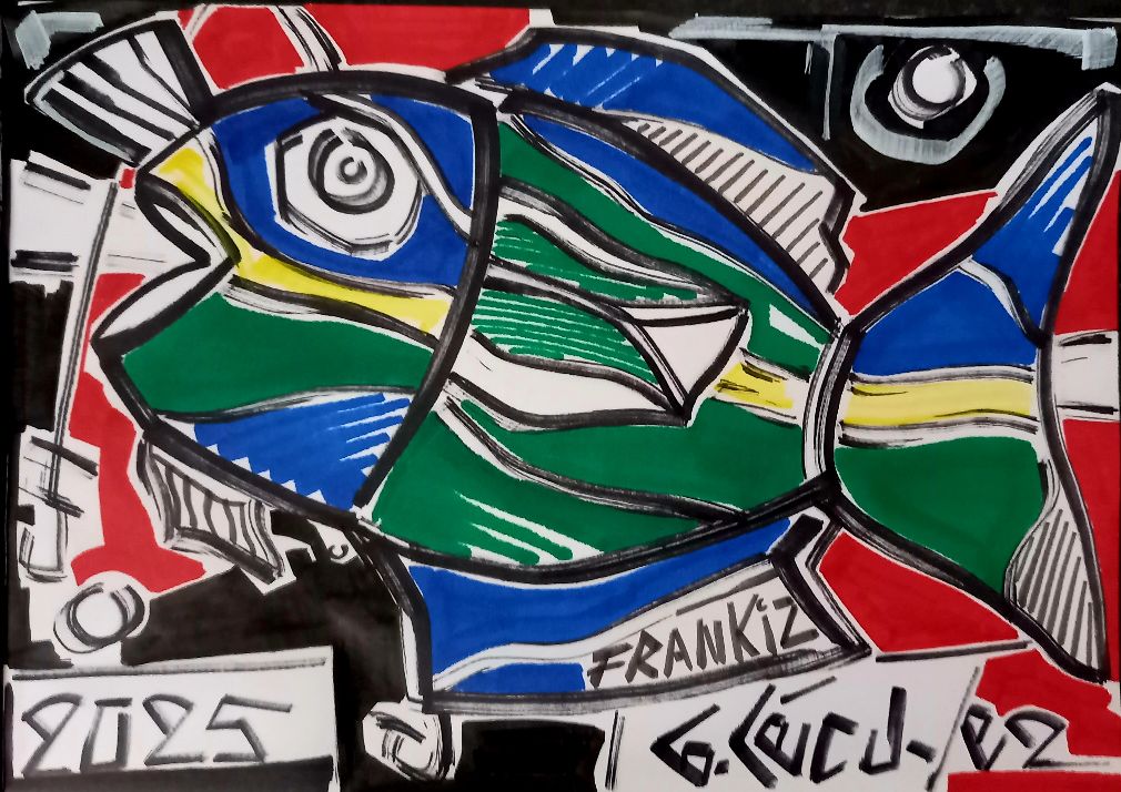  bretagne artiste breton poisson rouge