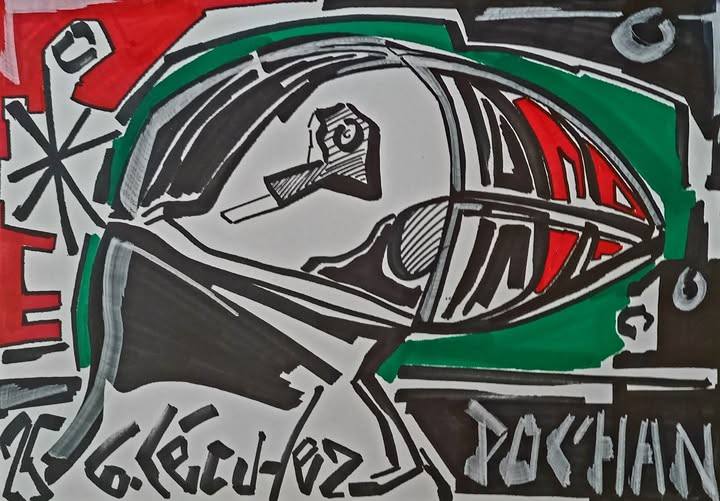 dessin macareux artiste peintre breton 