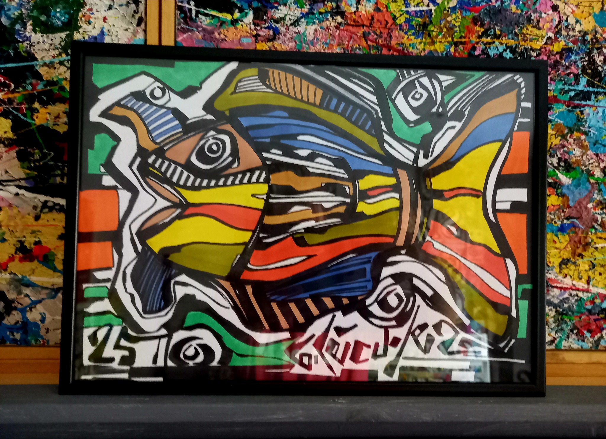 poisson couleur art maritime design bretagne