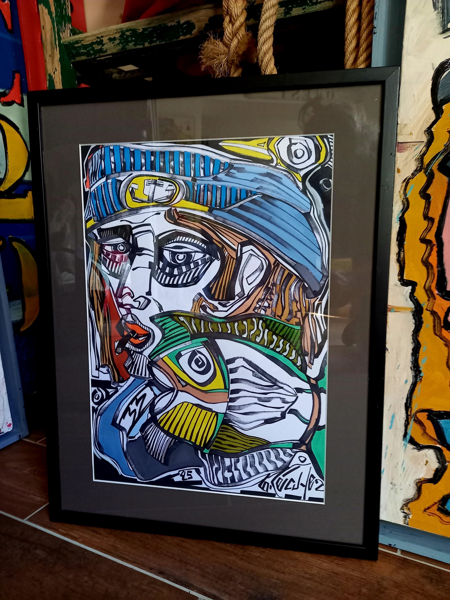 dessin breton marin et poisson design bretagne