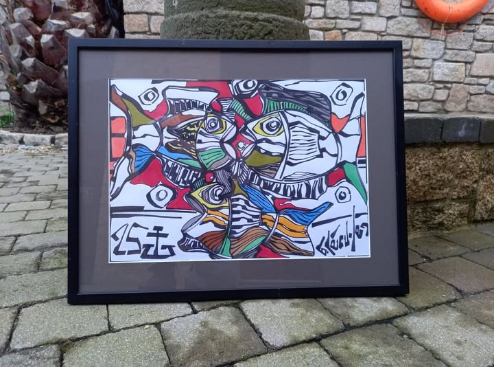 poissons dessins artiste peintre bretagne art breton
