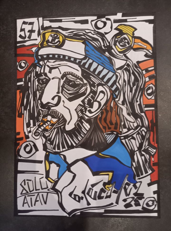 artiste dessin portrait marin design bretagne contemporaine