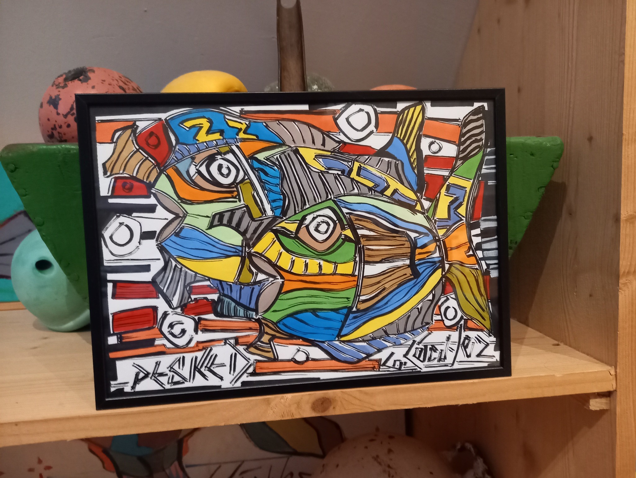 poissons dessin artiste peintre bretagne