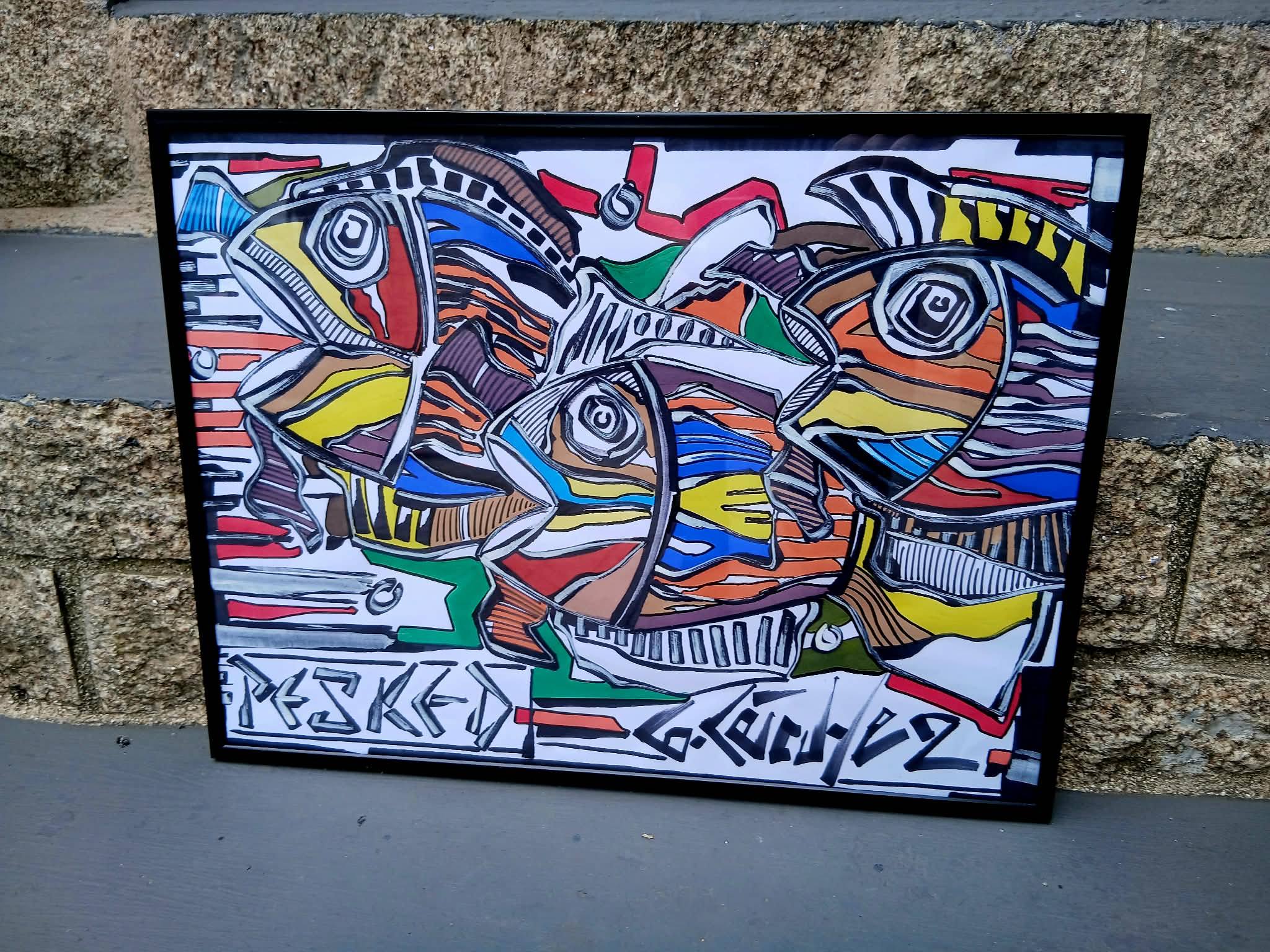 pesked poissons dessin artiste bretagne