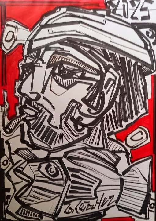 marin rouge dessin